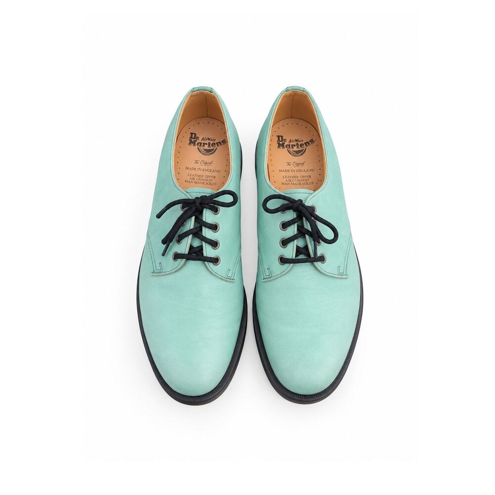 Dr. Martens Made in England Aqua Nubuck 4 Eye Oxfords Deadstock UK 8 US 9